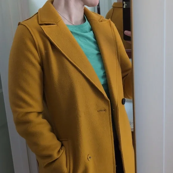 BCBGeneration Double Breasted Walker Jacket - Sunflower - S - Picture 2 of 5